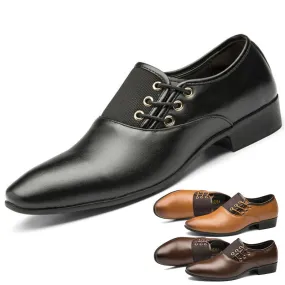 Men's Casual Office Formal Work Loafer Pointed Toe Business Dress Non Slip Shoes