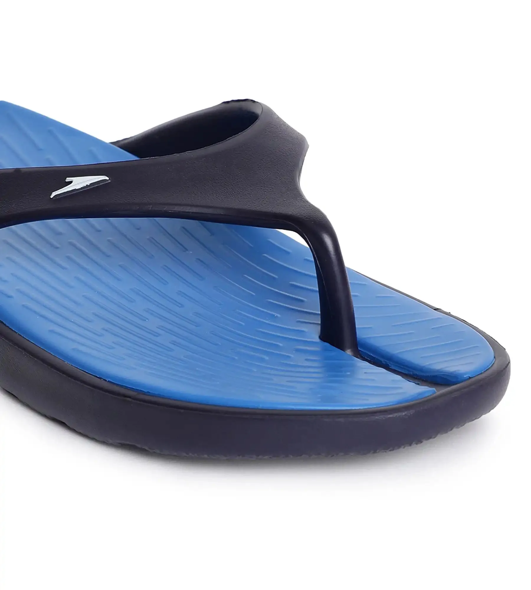 Men's Dual Colour Flip Flops -  Blue Flame & True Navy