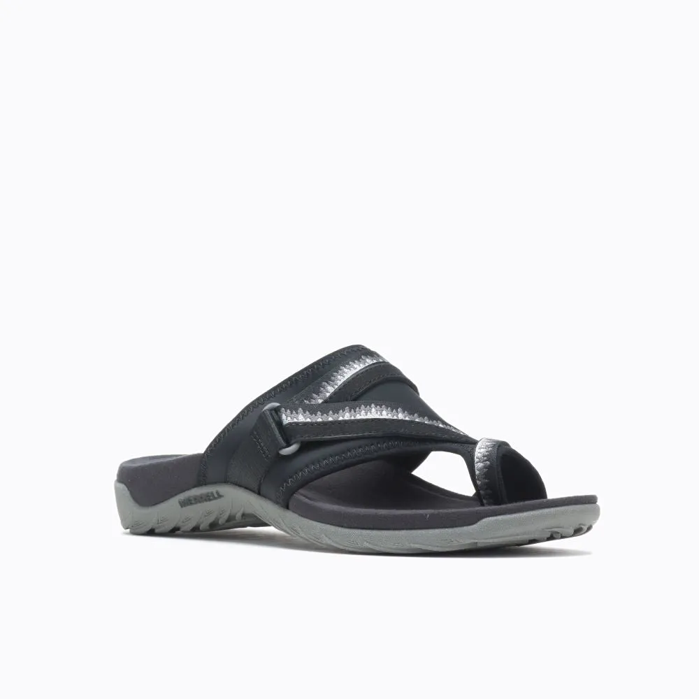 'Merrell' Women's Terran 3 Cush Post Sandal - Black (Wide)