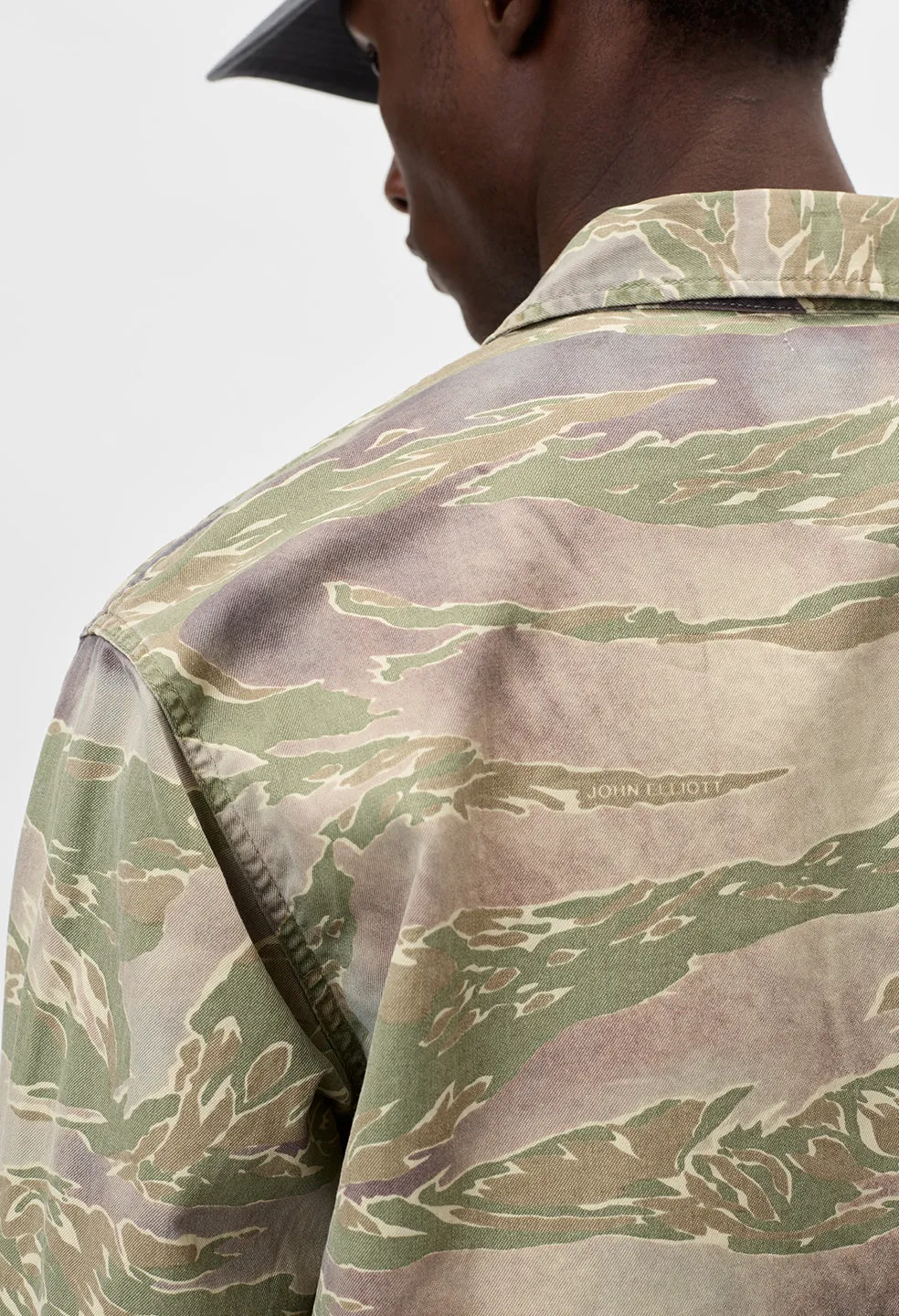 Military Shirt / Washed Tiger Camo