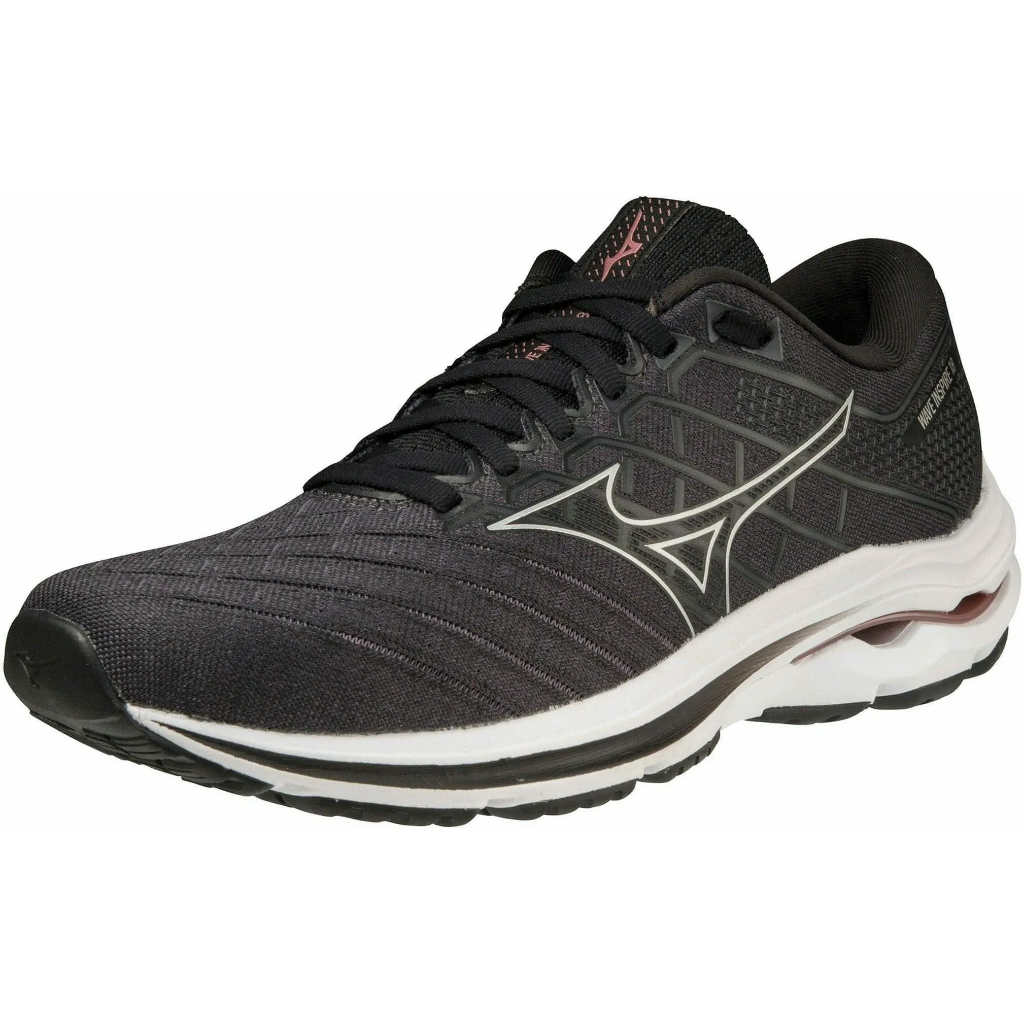 Mizuno Wave Inspire 18 WIDE FIT (D) Womens Running Shoes - Black