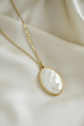 Mother of Pearl Cameo Necklace