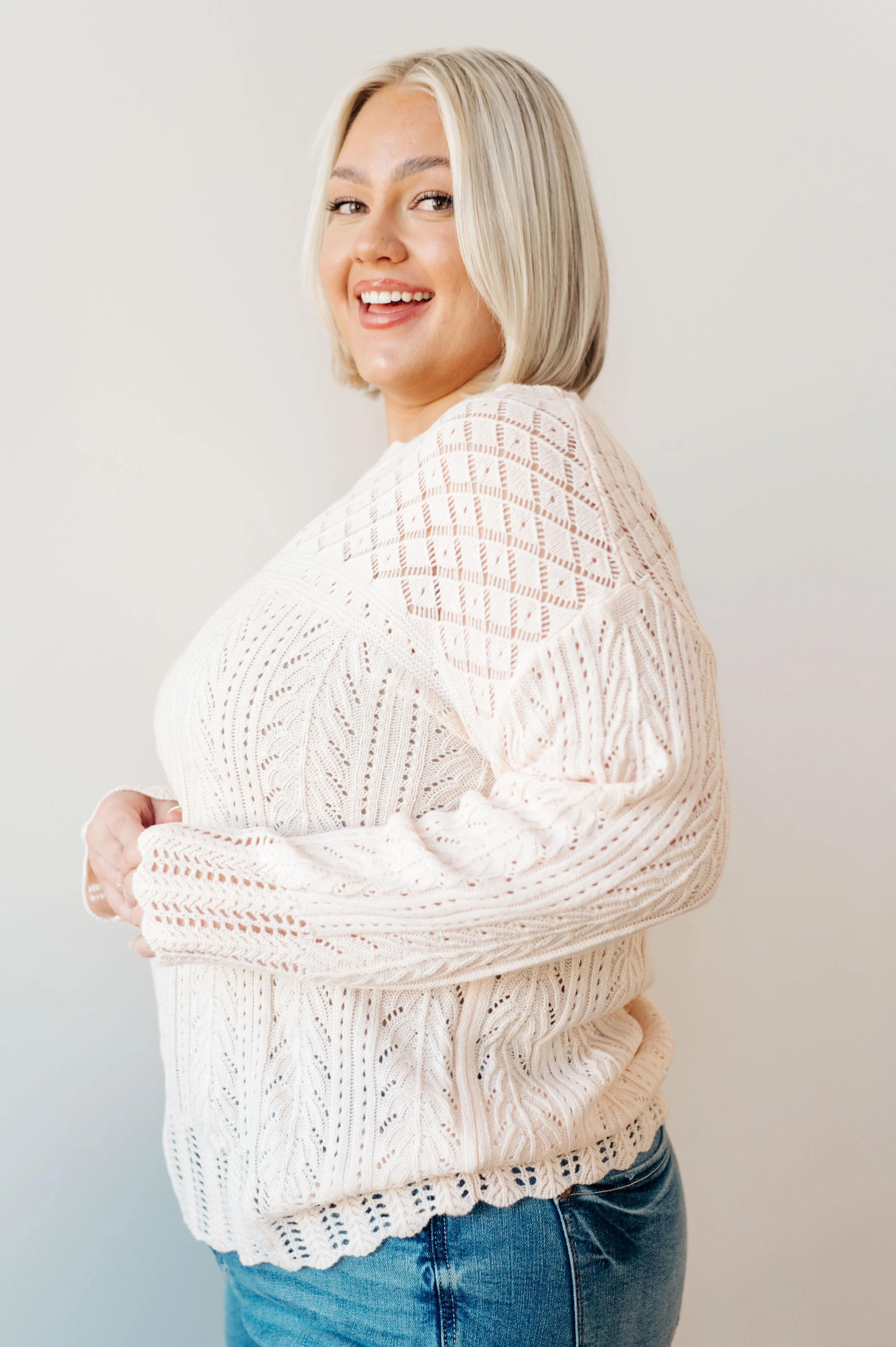 Never Let Down Lightweight Knit Sweater