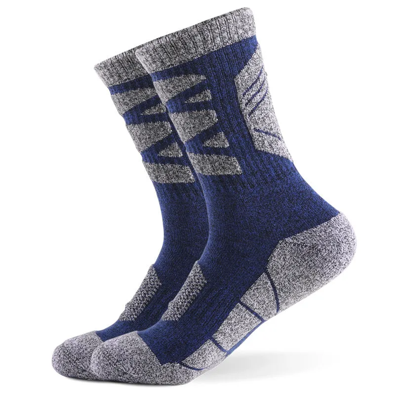 Outdoor Mountaineering Running Hiking Socks Sweat-Absorbent Knee-High Sports Socks