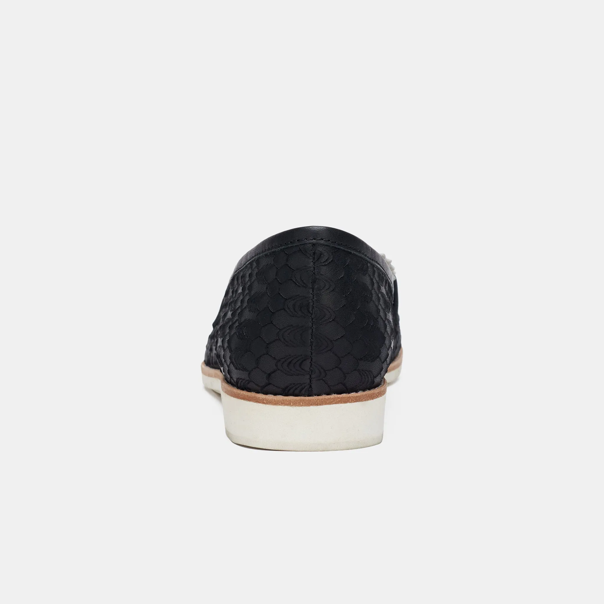 Penny Loafer Black Geo / White