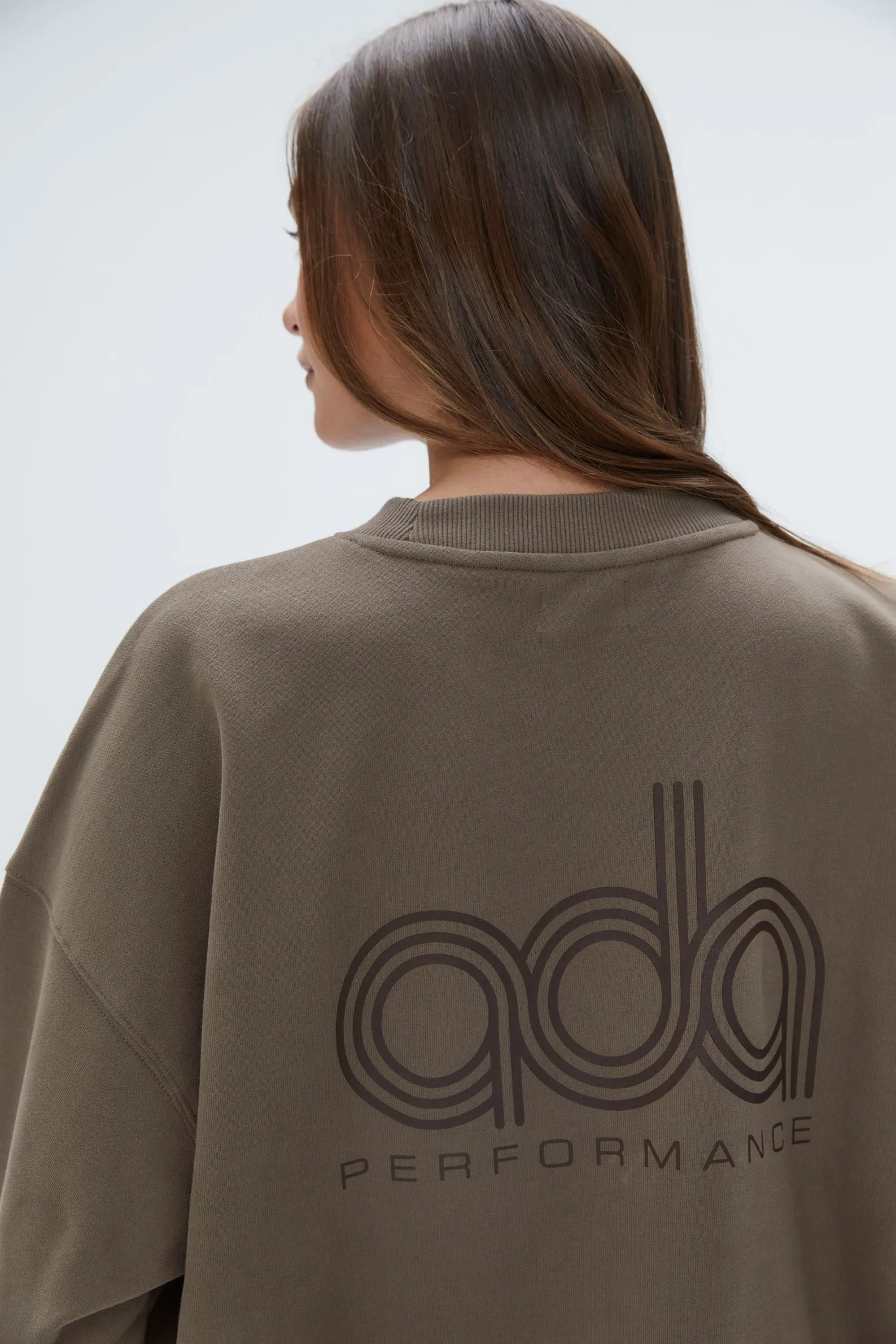 Performance Oversized Sweatshirt - Cocoa Brown