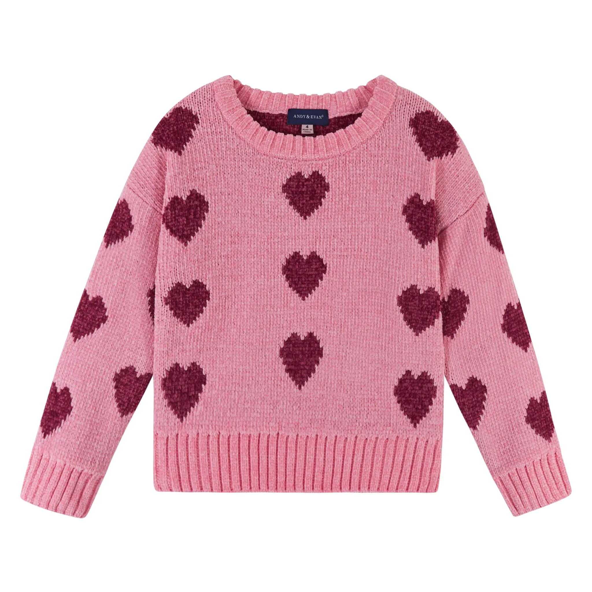 Pink Hearts Sweater Set