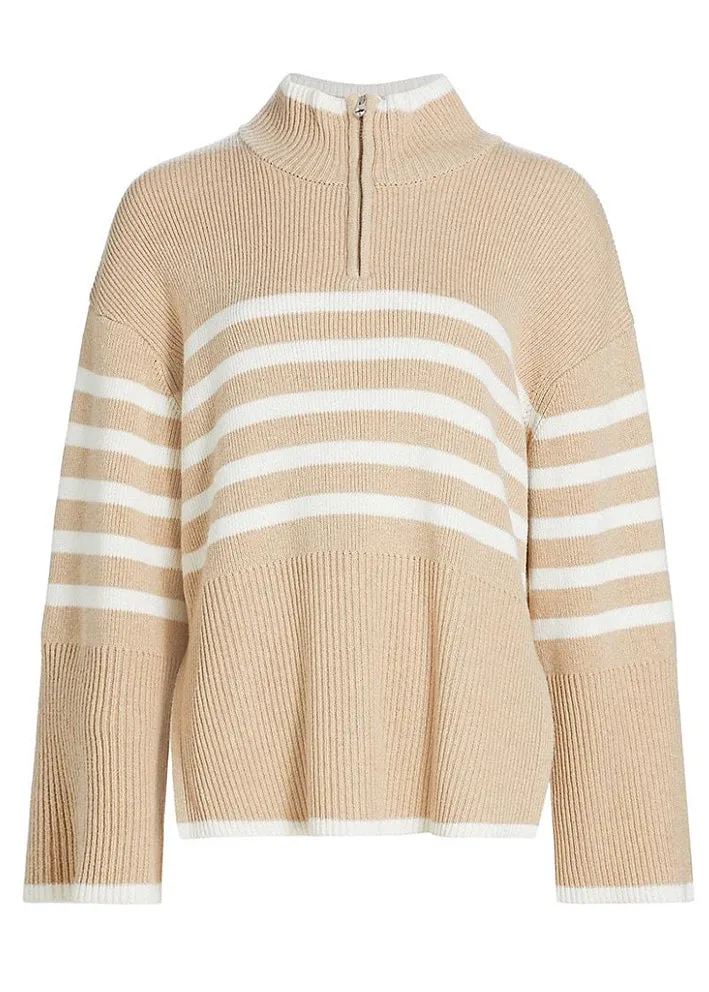 Certainly! Here’s an optimized title for the e-commerce product:

Cozy Rails Tessa Sweater in Sand Stripe - Perfect for Layering and Everyday Style