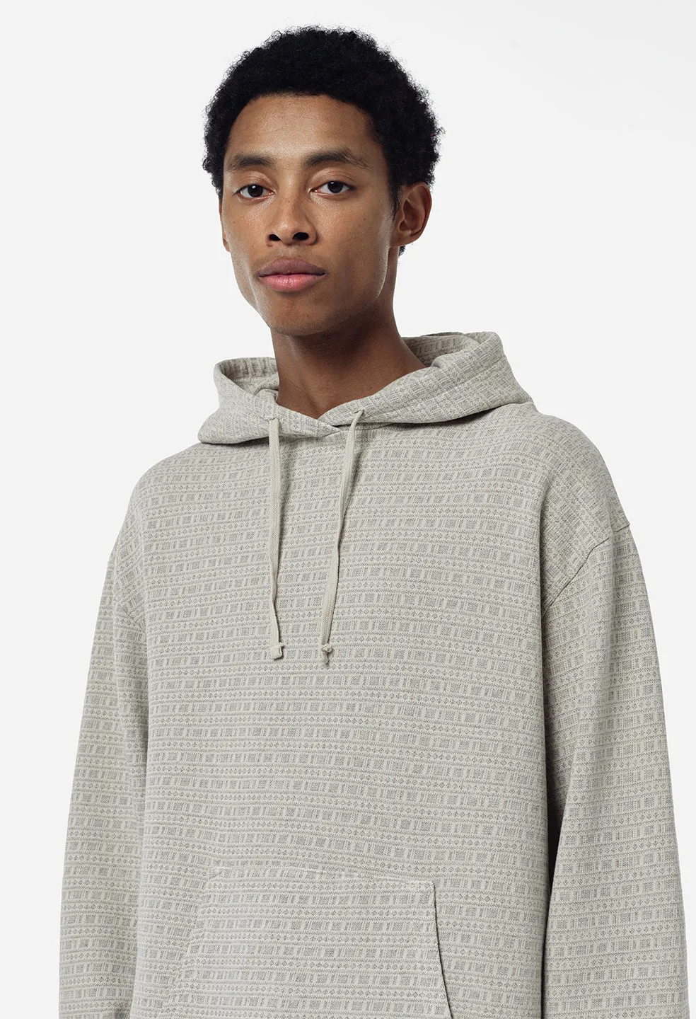 Raw Edge Jacquard Pullover / Dust