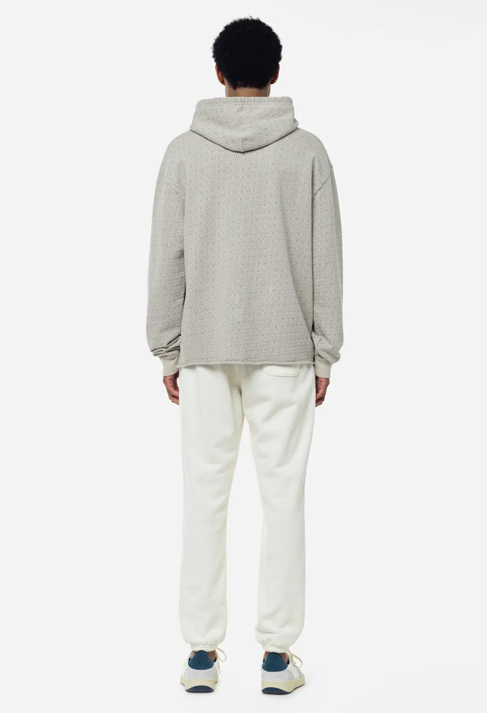 Raw Edge Jacquard Pullover / Dust