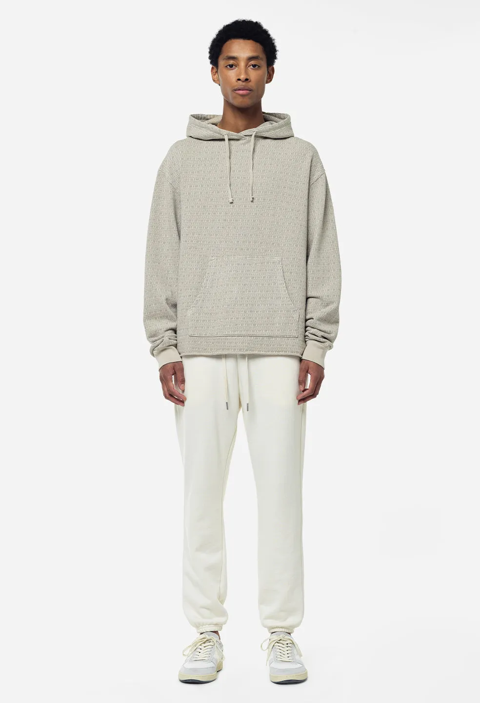 Raw Edge Jacquard Pullover / Dust