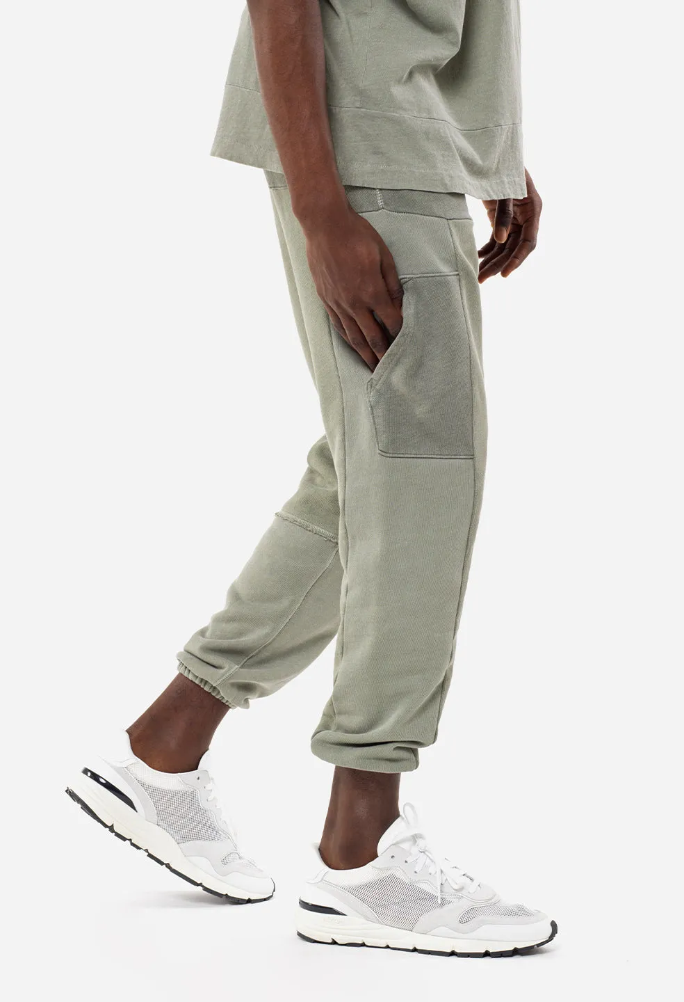 Reconstructed LA Sweatpants / Washed Sage