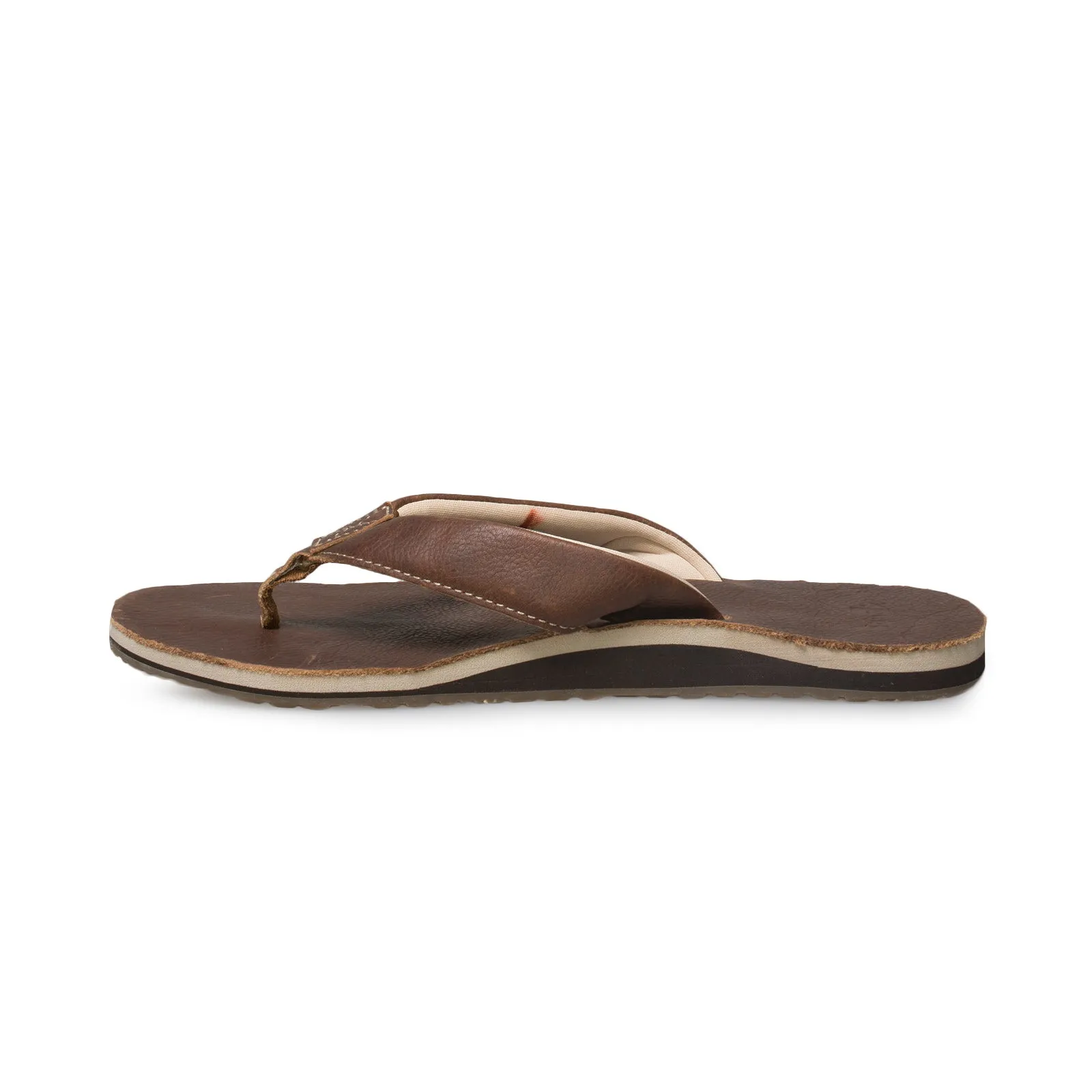 Sanuk John Doe 2 Dark Brown Flip Flops - Men's