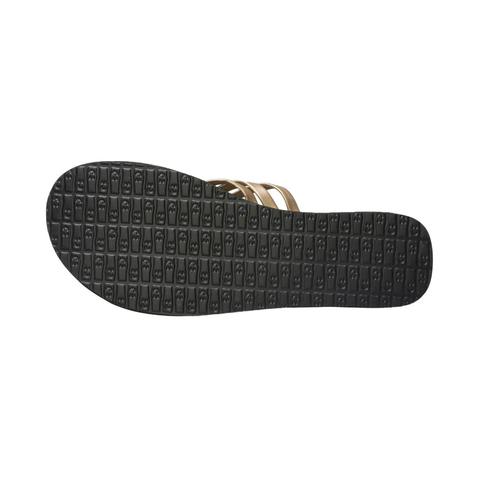 Sanuk Salty Metallic Champagne Flip Flops - Women's