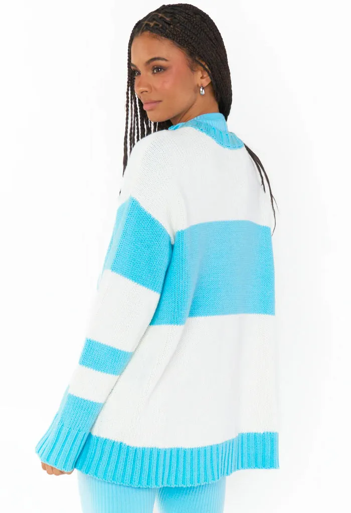 Ski In Sweater-Powder Blue Ski Knit