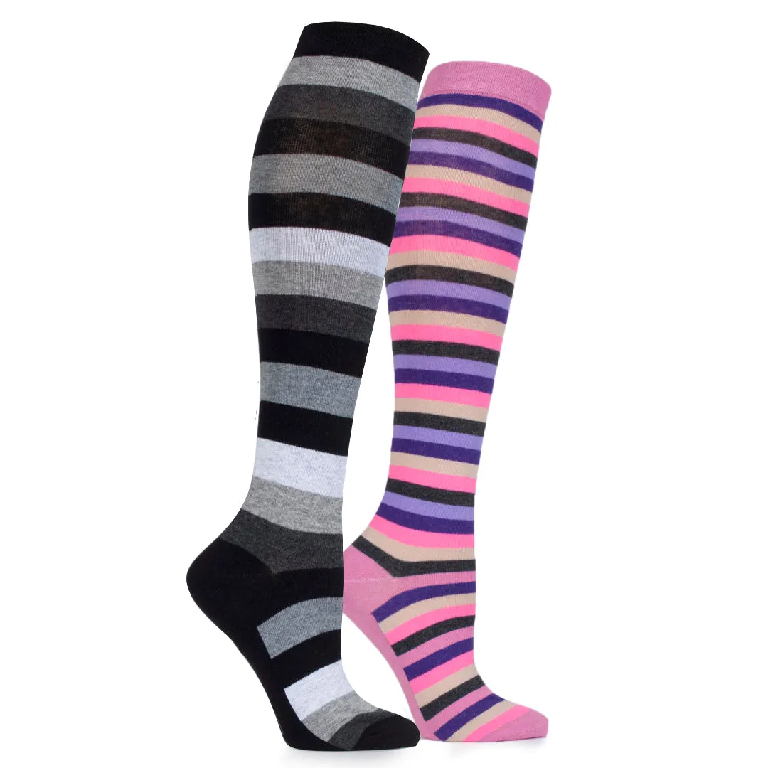 Storm Bloc Ladies Light Weight Jacquard Stripe Socks