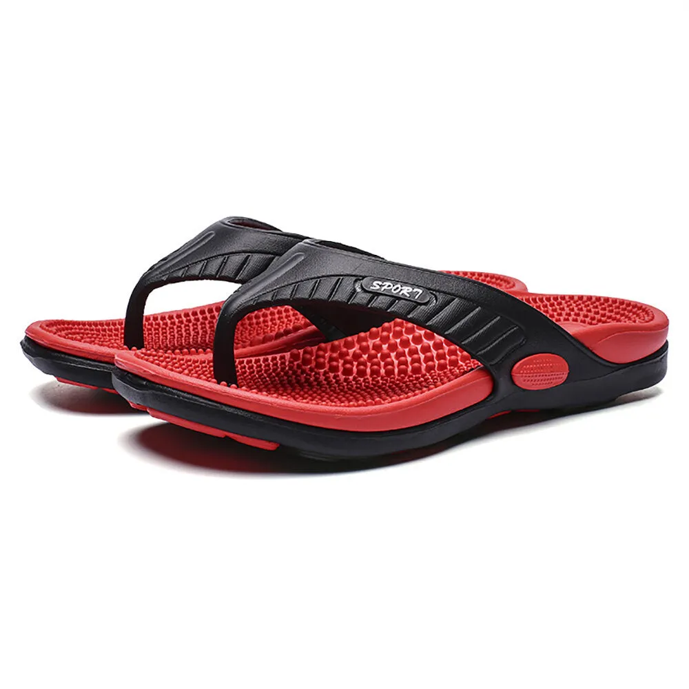 Summer Men Slippers Massage Sandals Beach Flip-flops Comfortable Casual Fashion Shoes