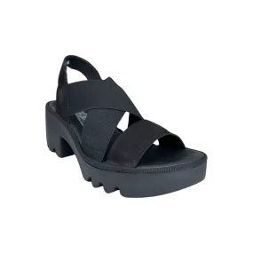 TAJI502 Black Crossover Sandal