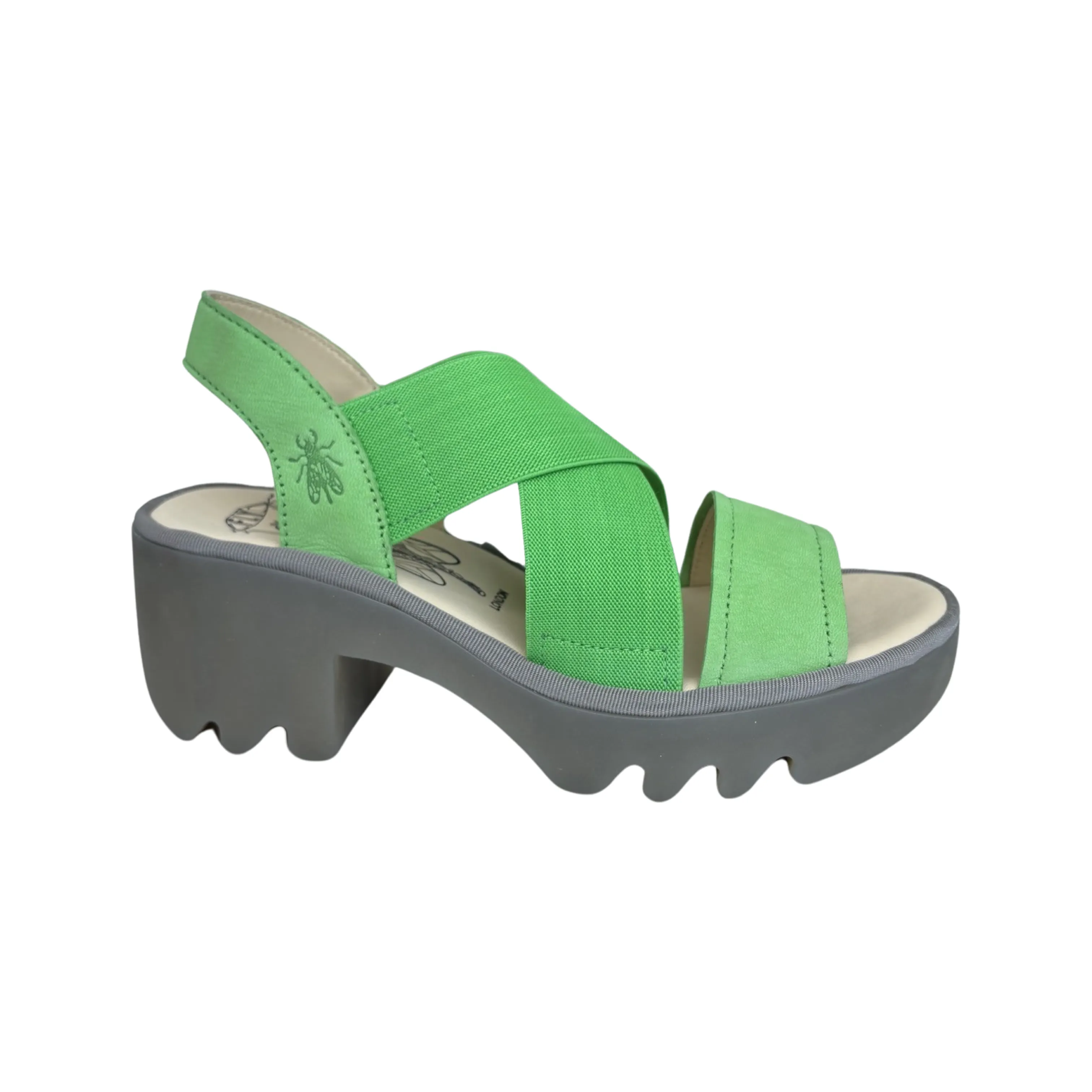 TAJI502 Green Crossover Sandal