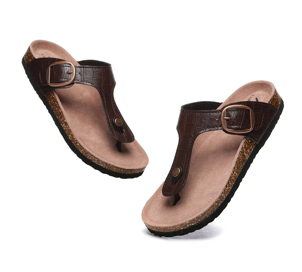 TARRAMARRA Embossed Summer Beach Unisex Slip-On Lindsay Sandals