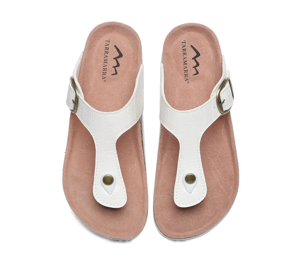 TARRAMARRA Embossed Summer Beach Unisex Slip-On Lindsay Sandals