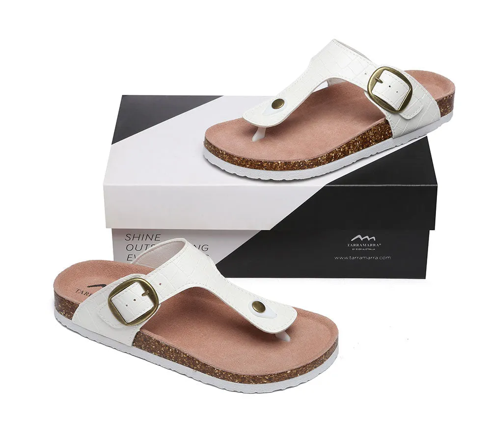 TARRAMARRA Embossed Summer Beach Unisex Slip-On Lindsay Sandals