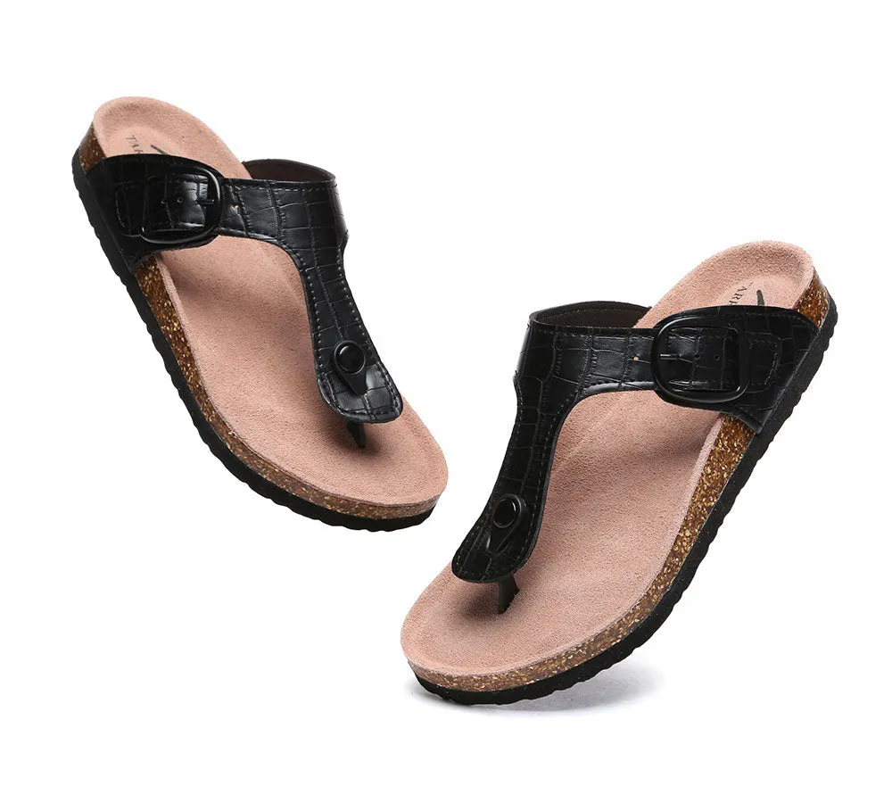 TARRAMARRA Embossed Summer Beach Unisex Slip-On Lindsay Sandals