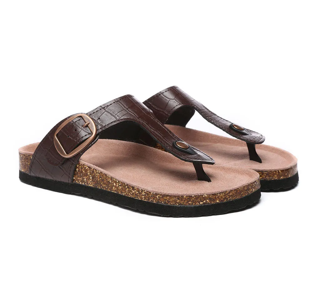 TARRAMARRA Embossed Summer Beach Unisex Slip-On Lindsay Sandals