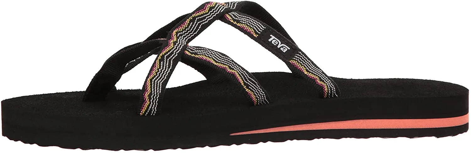 Teva Olowahu Vida Black Flip Flops - Women's