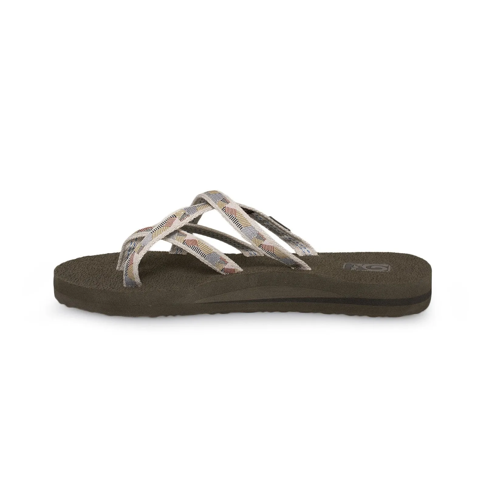 Teva Olowahu Waterfall Antique Gold Flip Flops - Women's