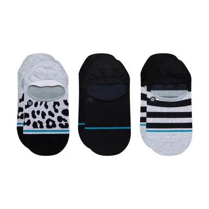 W Stance Life Leopard No Show Socks 3 Pack