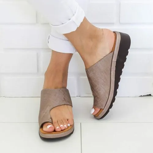 Women's Sandals  Female Shoes Comfy Platform Flat Sole Orthopedic